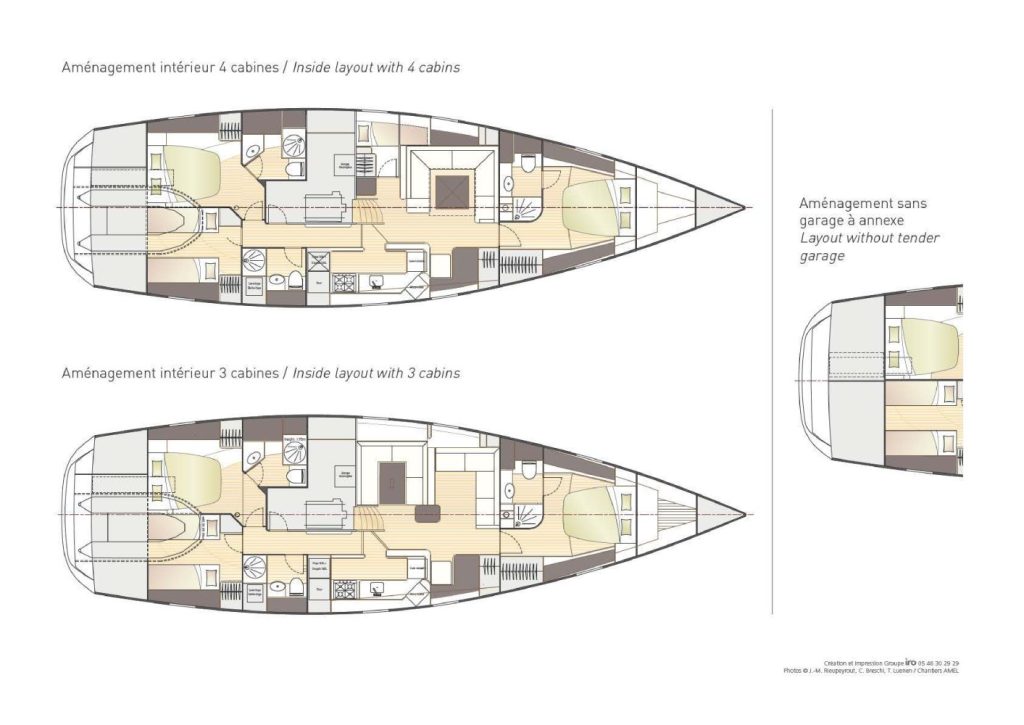 Amel 64 2014 28 Layout Amel 64 Benoit Sizun and Charpentier